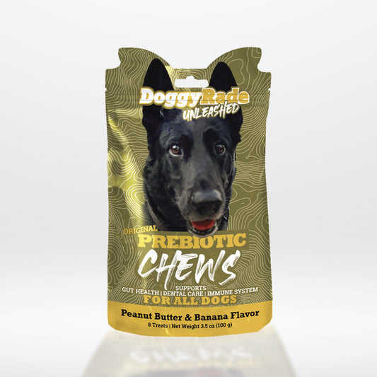 DoggyRade Unleashed Prebiotic Chew - Peanut Butter and Banana
