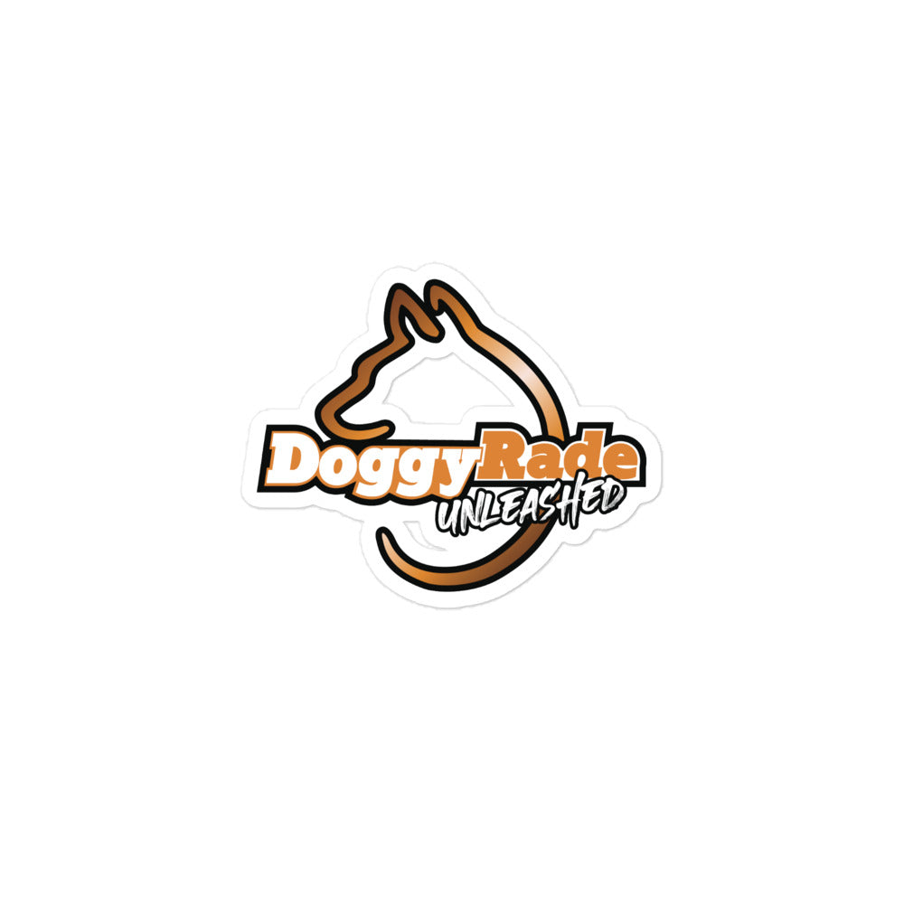 DoggyRade Unleashed Logo Bubble-free Sticker