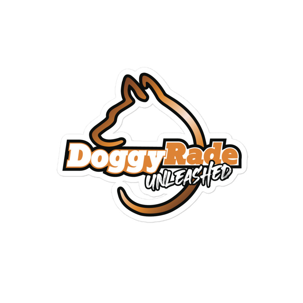 DoggyRade Unleashed Logo Bubble-free Sticker